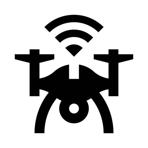 Icono Del Robot Helicóptero Drone — Archivo Imágenes Vectoriales