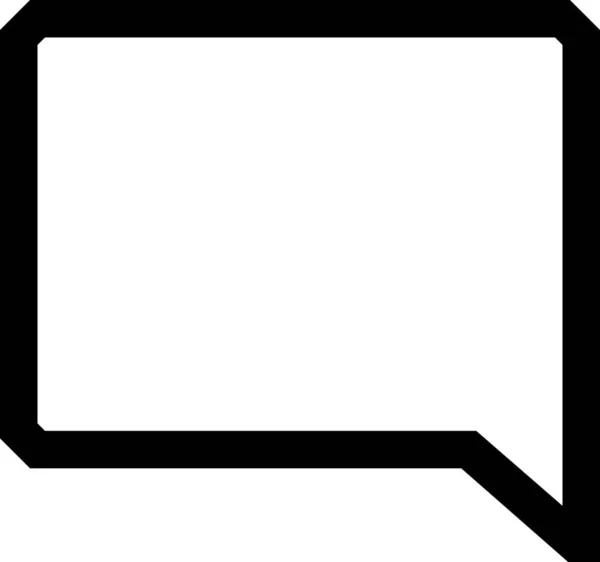 Bubble Chat Dialog Symbol Umrissstil — Stockvektor