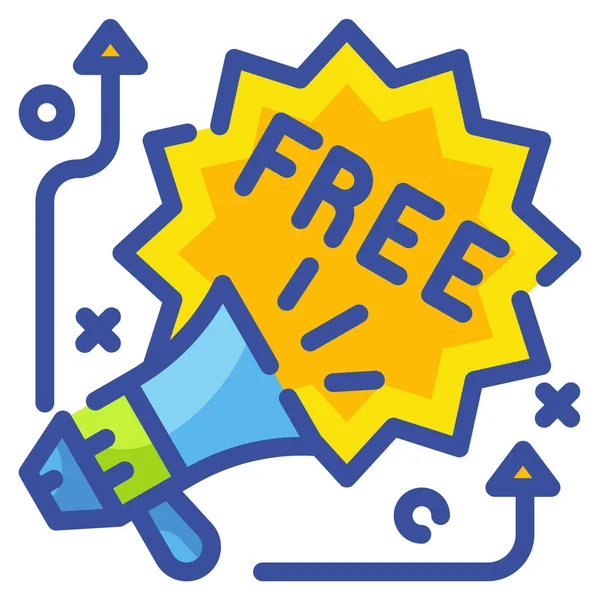 Freebie Freedom Icon Der Kategorie Business Management — Stockvektor