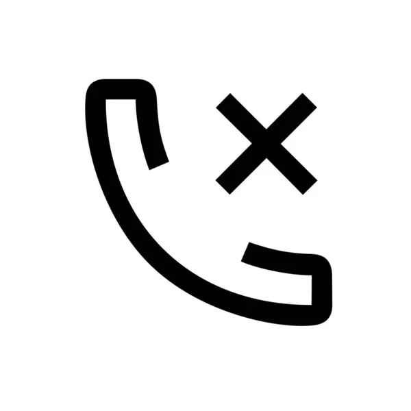 Apparaat Mislukt Telefoon Pictogram Outline Stijl — Stockvector