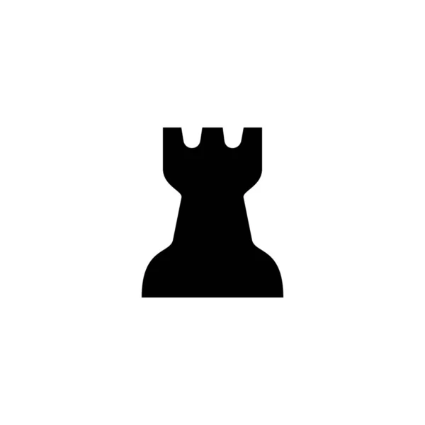 Vector único esboço ilustração xadrez torre figura