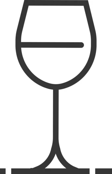 Barra Alcohol Icono Bebida Estilo Del Esquema — Vector de stock