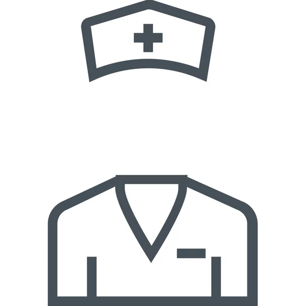 Ambulance Arts Noodgeval Pictogram Contouren Stijl — Stockvector