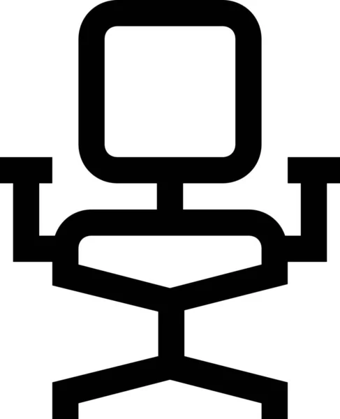 Cadeira Poltrona Ícone Mobiliário Estilo Esboço —  Vetores de Stock
