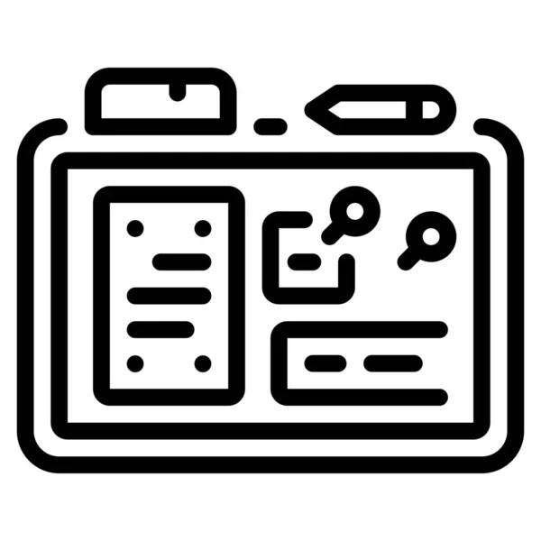 Symbole Für Jobs Diagramm Outline Stil — Stockvektor