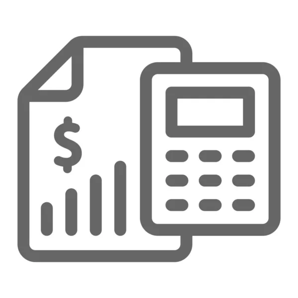 Calcolatore Contabile Icona Nella Categoria Business Management — Vettoriale Stock