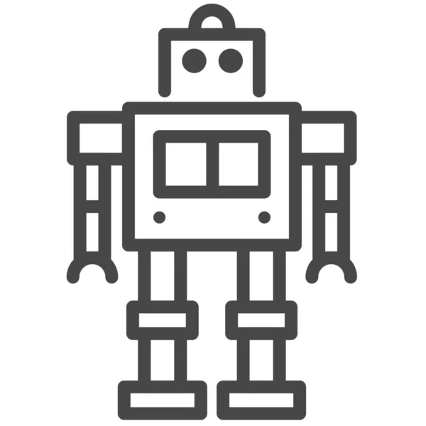 Automaton Futuristic Machine Icon Outline Style — Stock Vector