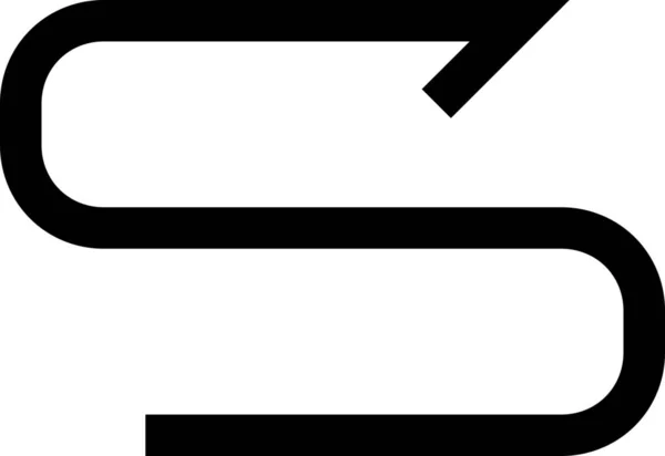 Arrow Decrease Icon Solid Style — Stock Vector