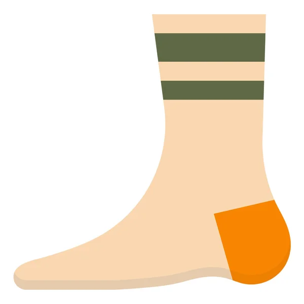 Chaussettes Épaisse Icône Trekking — Image vectorielle