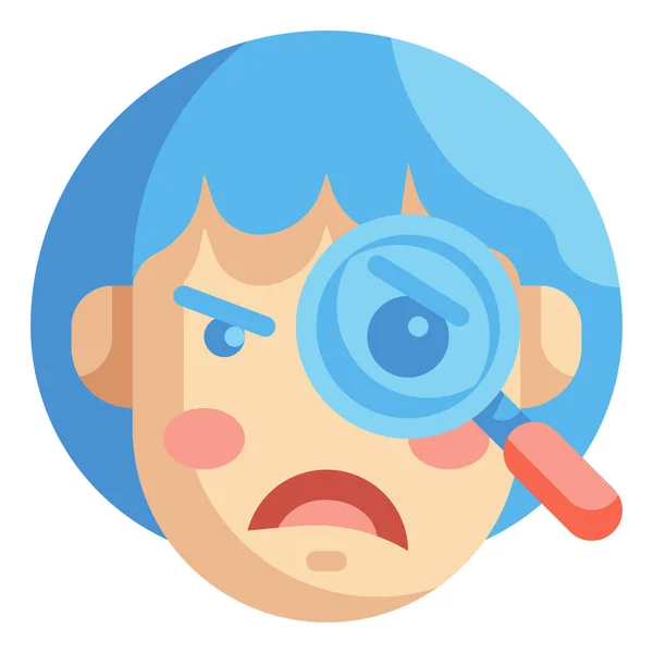 Pochybná Pochybná Ikona Emoji — Stockový vektor