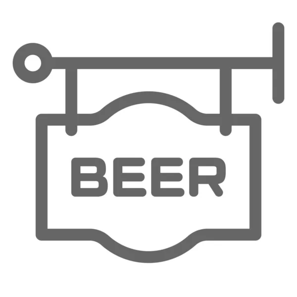 Ícone Sinal Restaurante Cerveja Categoria Alimentos Bebidas — Vetor de Stock