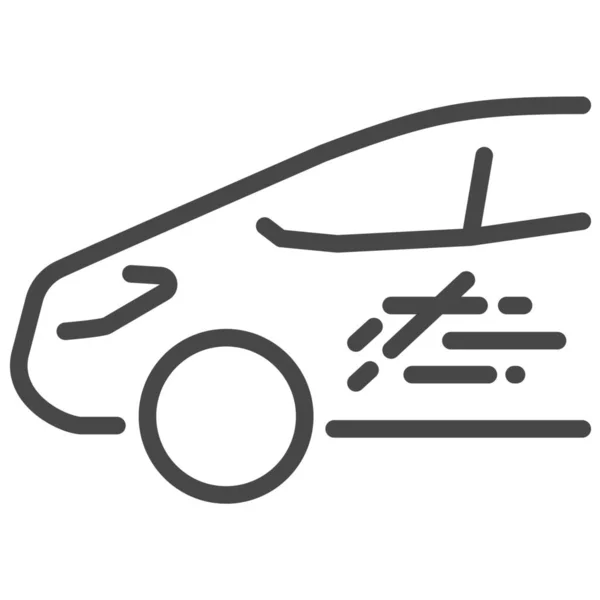 Icona Collisione Auto Abrasione Veicoli Modi Trasporto Categoria — Vettoriale Stock