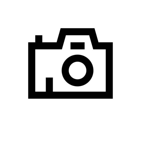 Передня Піктограма Пристрою Фотоапарата Стилі Контур — стоковий вектор
