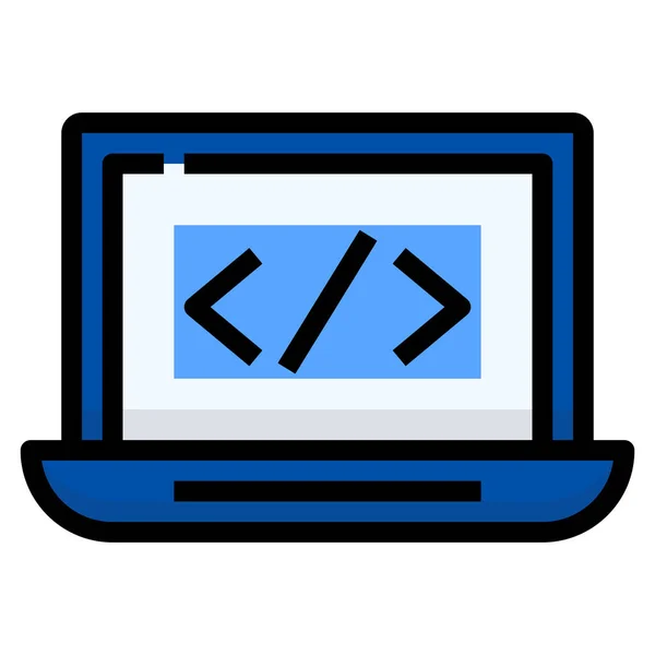 Icono Del Programador Interfaz Desarrollo — Archivo Imágenes Vectoriales