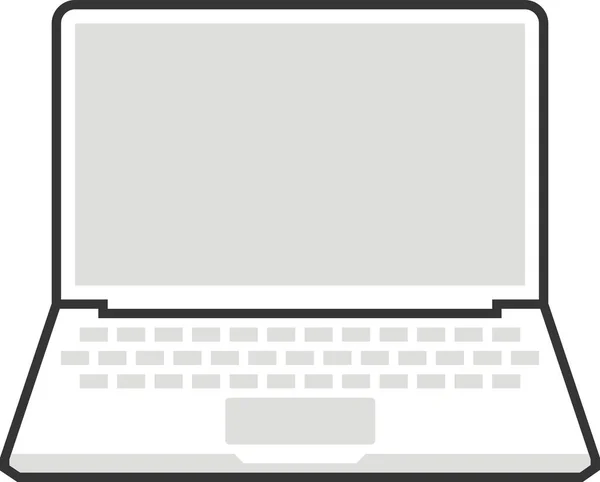Computerinterface Internet Icon Stil Ausgefüllter Umrisse — Stockvektor