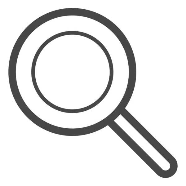 Trouver Loupe Icône Recherche Dans Style Contour — Image vectorielle