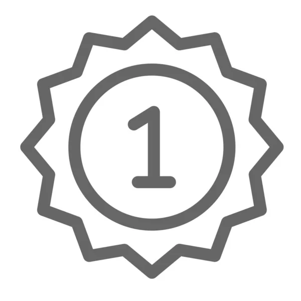 Icône Médaille Insigne Récompense Dans Catégorie Prix — Image vectorielle