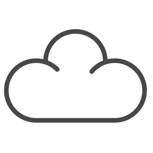Cloud Freelancer Online Icoon Outline Stijl — Stockvector