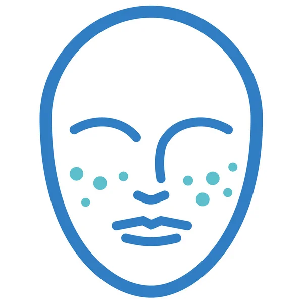 Akne Kosmetische Dermatologie Ikone Outline Stil — Stockvektor