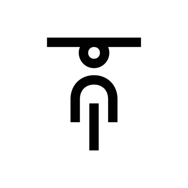 Мотоциклетний Транзит Начерки Піктограми Стилі Контур — стоковий вектор