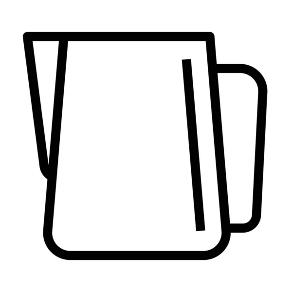 Art Coffee Jar Icon Outline Style — 스톡 벡터