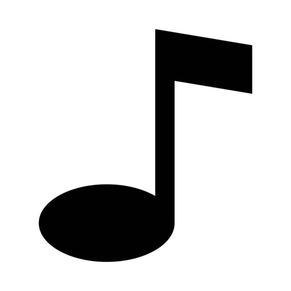 Icona Della Nota Musicale Audio — Vettoriale Stock