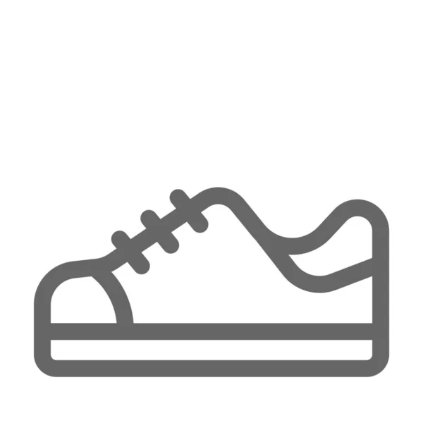 Schoenen Schoenen Icoon Outline Stijl — Stockvector