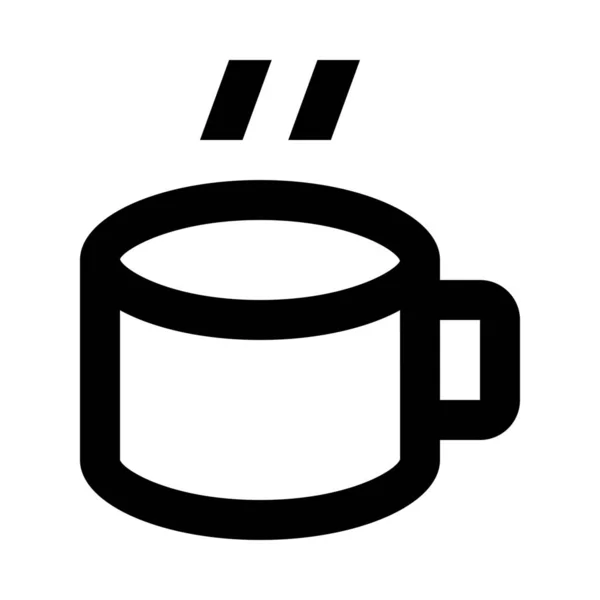 Taza Bebida Caliente Icono — Vector de stock