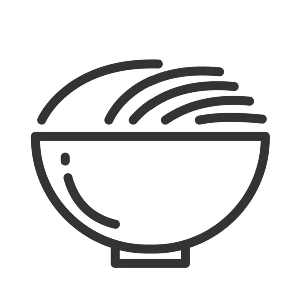 Asia Food Gimchi Icon Outline Stil — Stockvektor