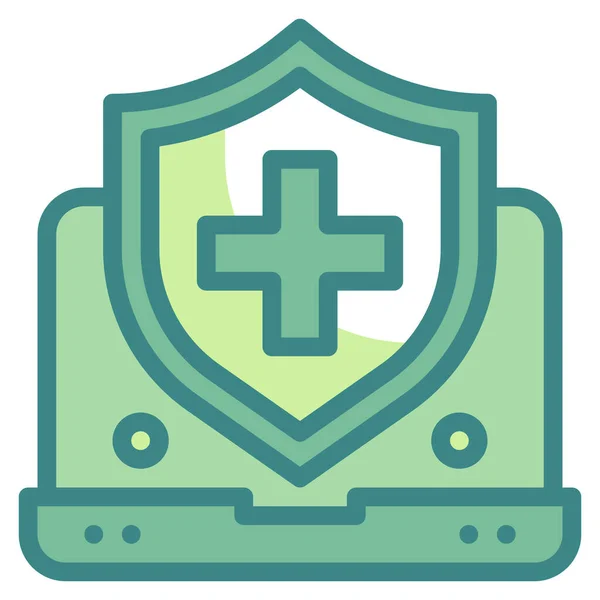 Healthcare Hospital Insurance Icon — Stock Vector