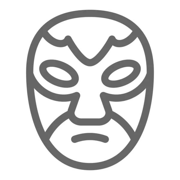 Traditional Macho Lucha Libre Icon — Stock Vector