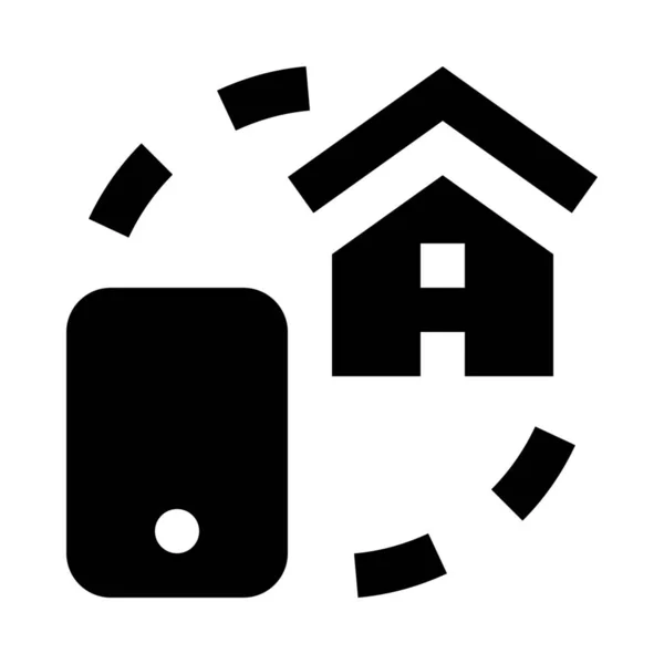 Control House Remote Icon — Stock Vector