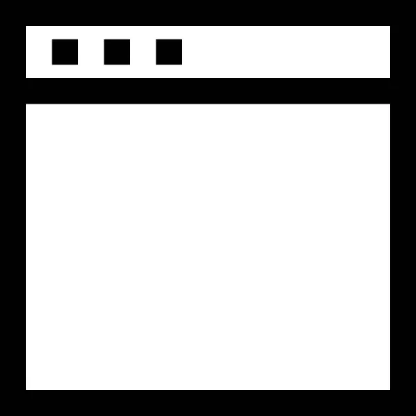 Icono Diseño Computadora Del Navegador Estilo Esquema — Vector de stock
