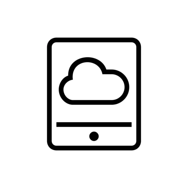 云网络办公室图标的轮廓风格 — 图库矢量图片