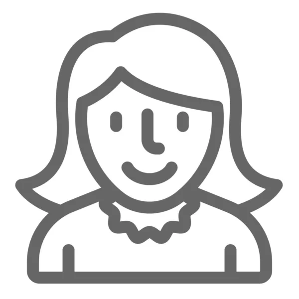 Avatar Chica Femenina Icono Categoría Avatares — Archivo Imágenes Vectoriales