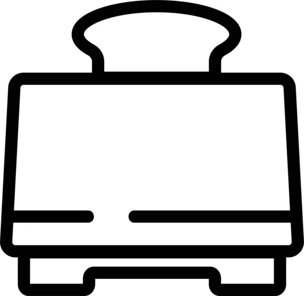 Хліб Різний Кухонний Значок Категорії Електронних Приладів — стоковий вектор