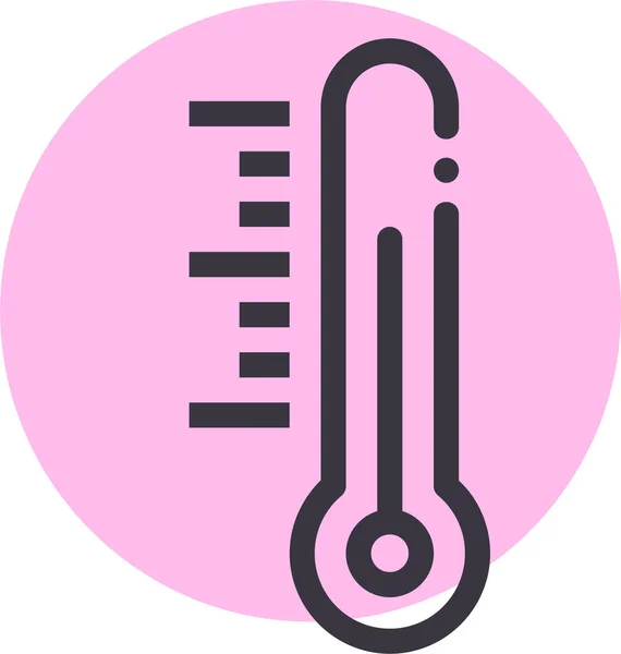 Celsius Fahrenheit Prognosepictogram Contourstijl — Stockvector