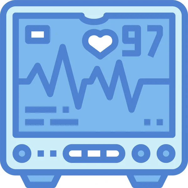 Cardiogramme Électrocardiogramme Icône Médicale Dans Catégorie Hôpitaux Soins Santé — Image vectorielle