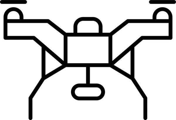 Квадрокоптер Роботизована Автоматизована Піктограма — стоковий вектор
