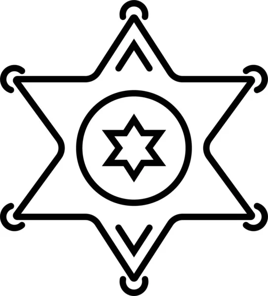 Значок Полицейского Значка Америки — стоковый вектор