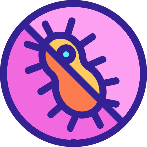 Значок Контуру Бактерії Антибіотиків Категорії Лікарні Охорона Здоров — стоковий вектор