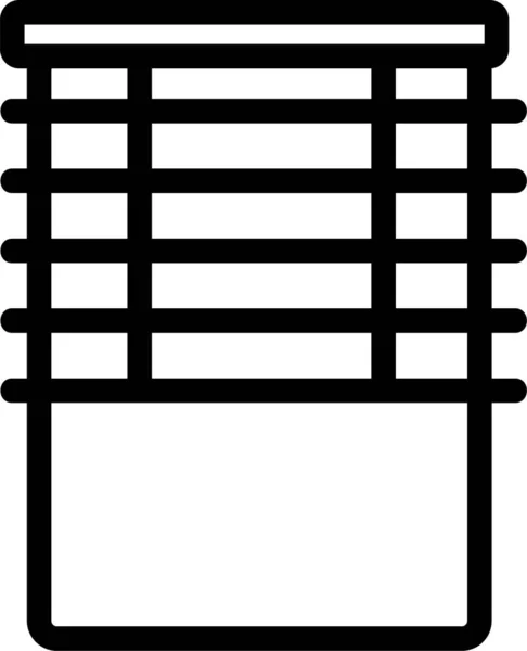 Значок Декору Контурної Завіси — стоковий вектор