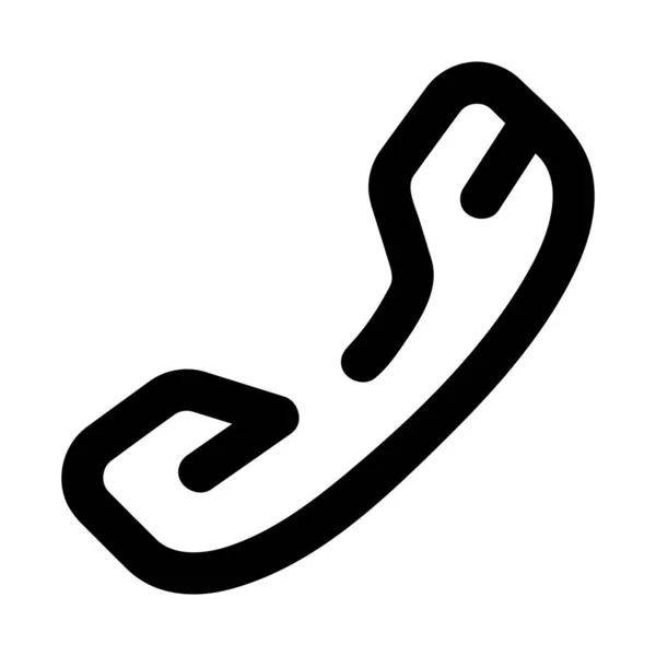 Вызов Висит Значок Телефона Стиле Наброска — стоковый вектор