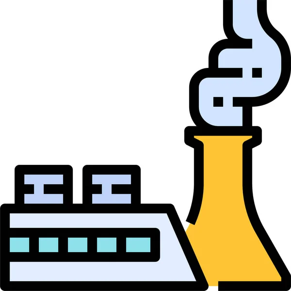Fabryka Przemysłu Jądrowego Ikona — Wektor stockowy