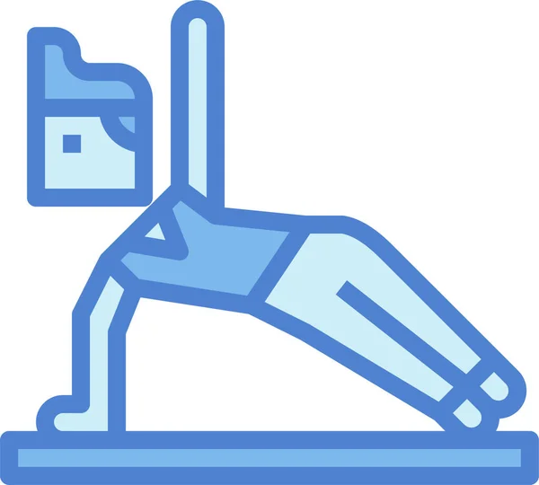 Pose04 Icono Yoga Hombre — Vector de stock