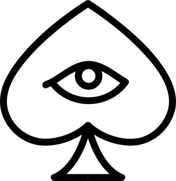 Amulett Esoterisches Augensymbol — Stockvektor