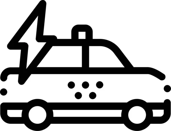 Icono Taxi Línea Alta Velocidad — Vector de stock