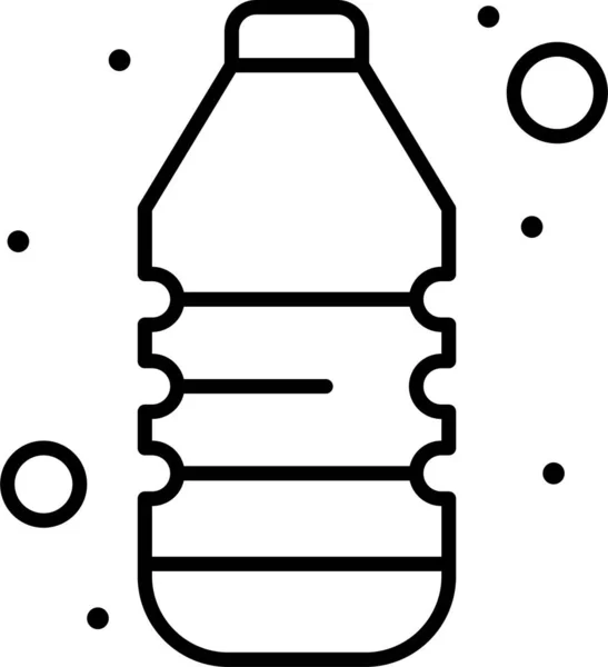 Bouteille Eau Potable Icône Dans Catégorie Été — Image vectorielle