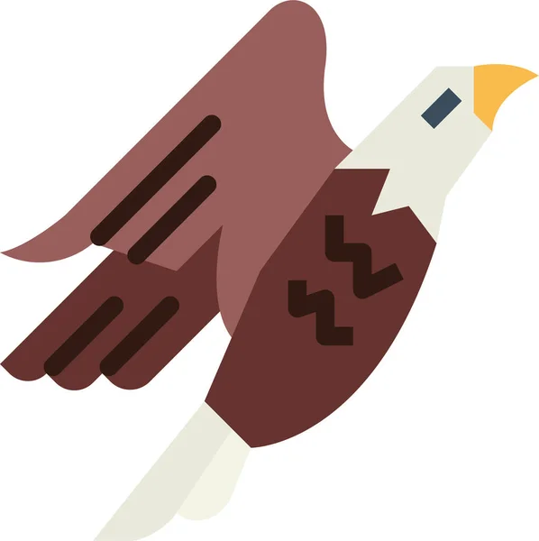 Eagle Hawk Bird Icon — Stock Vector