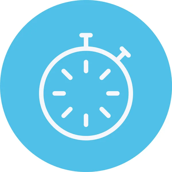 Ρολόι Εικονίδιο Διεπαφή Ημερομηνία Στυλ Περίγραμμα — Διανυσματικό Αρχείο